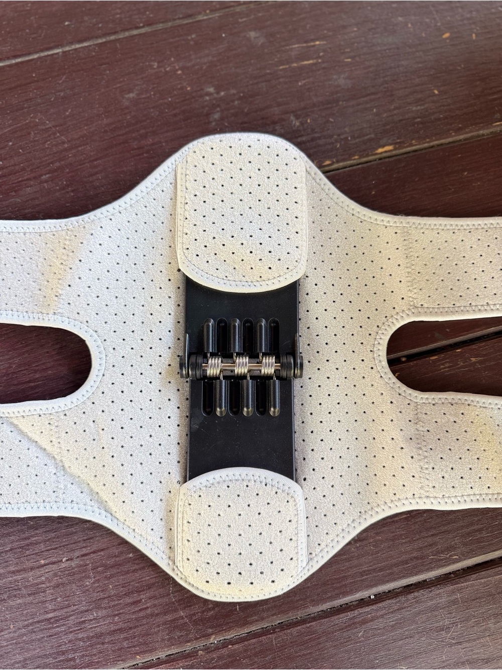Spring-Loaded Knee Support Brace Adjustable Velcro Straps - Picture 4 of 7
